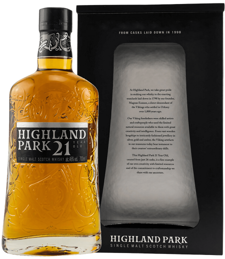 Highland Park 21 Years Old Single Malt Scotch Whisky (gift box)