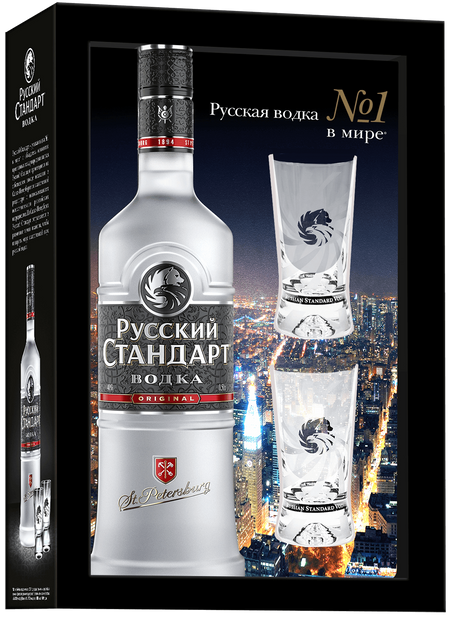Russian Standart Original (gift box with 2 shots)