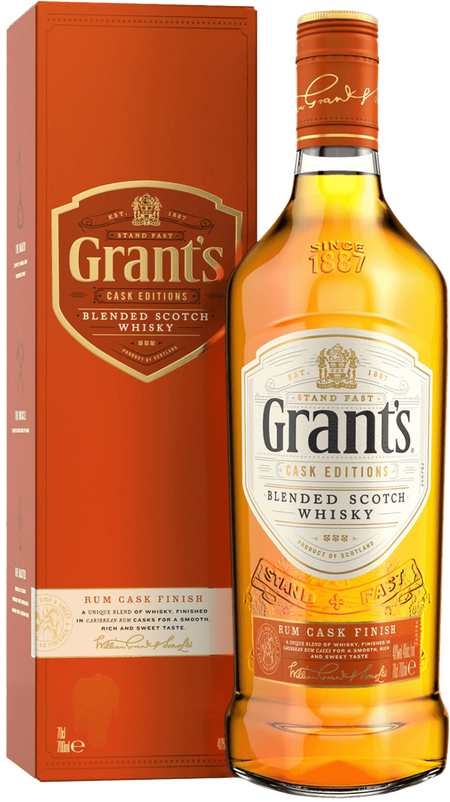 Grant's Rum Cask Finish Blended Scotch Whisky (gift box)