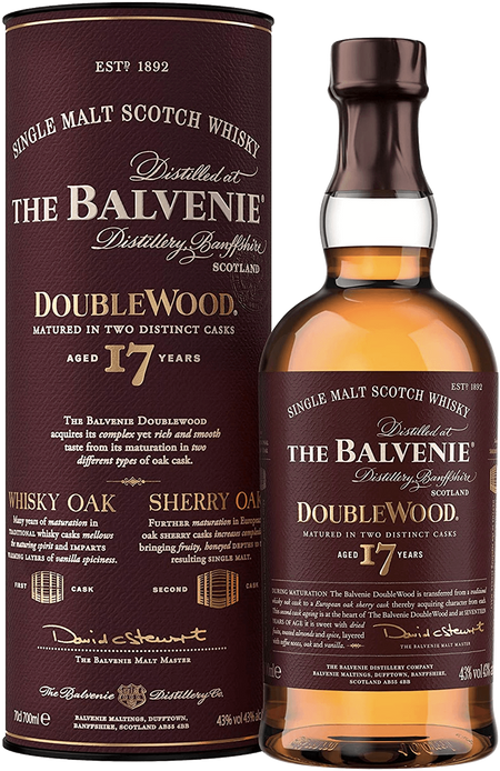 The Balvenie DoubleWood 17 y.o. Single Malt Scotch Whisky (gift box)