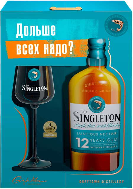 Dufftown Singleton Single Malt Scotch Whisky 12 y.o. (gift box with a glass)