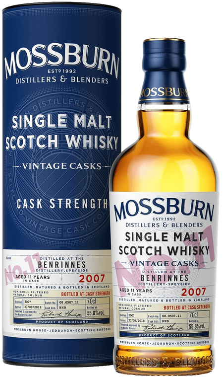 Mossburn Vintage Casks No.11 Benrinnes Single Malt Scotch Whisky (gift box)