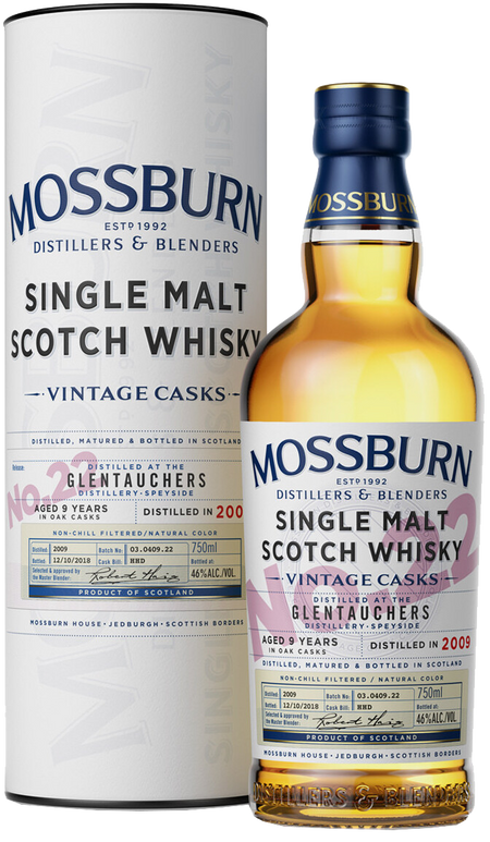 Mossburn Vintage Casks No.22 Glentauchers Single Malt Scotch Whisky (gift box)