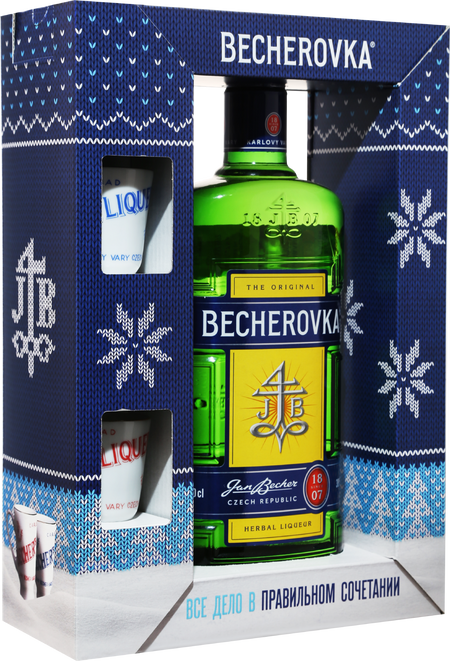 Becherovka (gift box with 2 cups)
