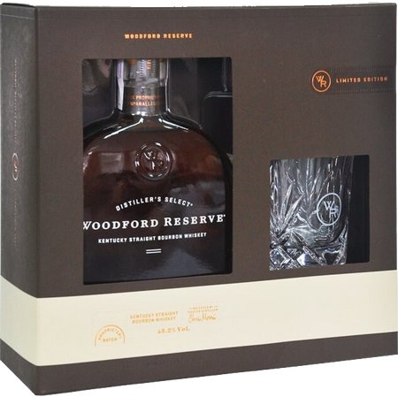 Woodford Reserve Kentucky Straight Bourbon Whiskey (gift box with glass)