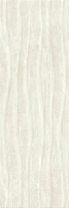 Керамическая плитка Eurotile Lia Light (рельеф волна) 141 LIB1BN настенная  29,5х89,5 см