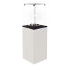Газовый обогреватель для кафе Kratki PATIO MINI/M/G31/37MBAR/B - белое стекло, с ручным управлением