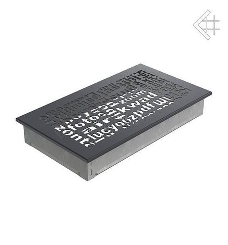 Вентиляционная решетка для камина Kratki 17x30 ABC графитовая 30ABC/G