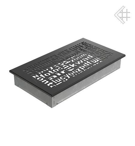 Вентиляционная решетка для камина Kratki 17x30 ABC черная 30ABC/C