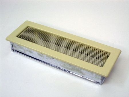 Вентиляционная решетка для камина Kratki 11х32 бежевая 32K