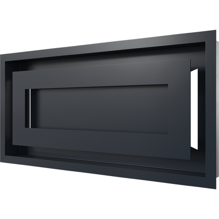 Вентиляционная решетка Kratki WIND Графитовая 22х45