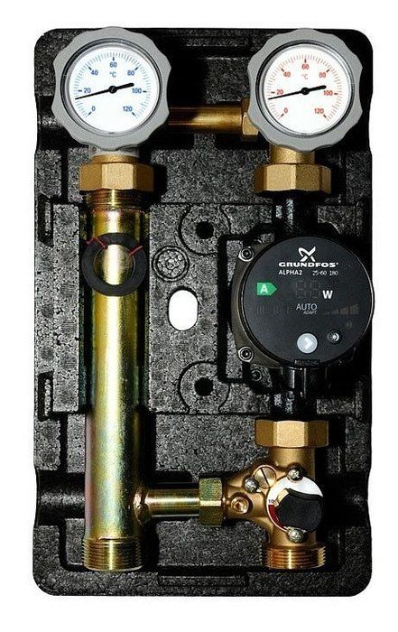 Насосная группа Meibes MK смесительная , с насосом Grundfos UPM3 Hybrid 32-70 1 1/4