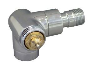 Вентиль термостатический Oventrop DN-15 1/2" 1/2" ВН серия E угловой трехосевой хромированный