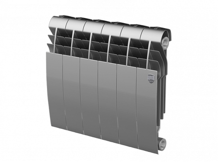 Биметаллический радиатор Royal Thermo Biliner 350 VD 6 секц. Silver Satin
