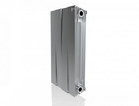 Биметаллический радиатор Royal Thermo Pianoforte 500 VD 4 секц. Silver Satin