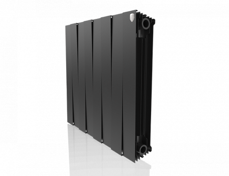 Биметаллический радиатор Royal Thermo Pianoforte 500 VD 8 секц. Noir Sable