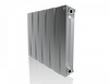 Биметаллический радиатор Royal Thermo Pianoforte 500 VD 10 секц. Silver Satin