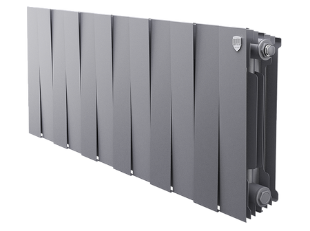 Биметаллический радиатор Royal Thermo Piano Forte 300 /Silver Satin 12 секц.