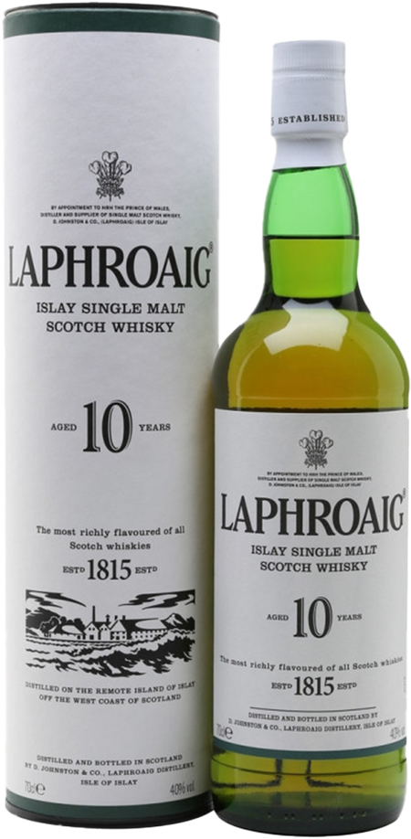 Laphroaig Islay Single Malt Scotch Whisky 10 y.o. (gift box)