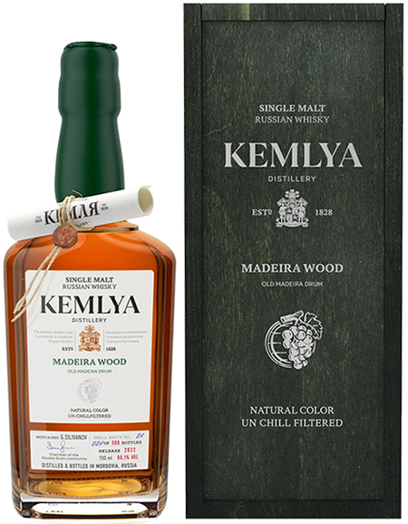 Kemlya Madeira Wood Single Malt Russian Whisky (gift box)