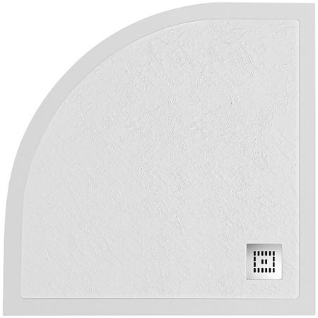 Душевой поддон из искусственного камня BelBagno Uno 80x80 TRAY-MR-UNO-R-80-550-35-W Белый