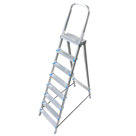 стремянка односекционная LADDERBEL 8 ступеней алюминиевая