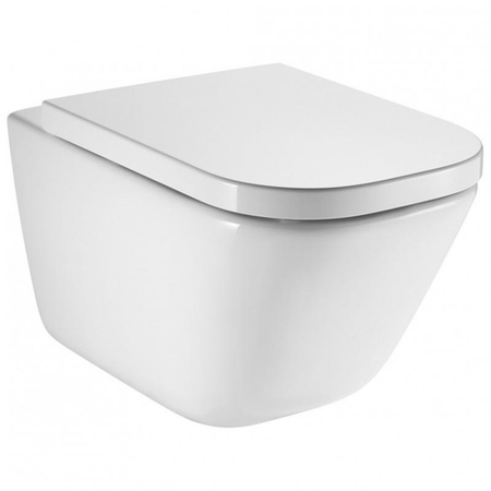 Навесной | подвесной унитаз Roca The Gap Clean Rim 34647L000 безободковый 801472004 Микролифт