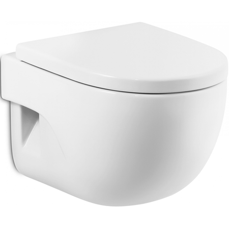 Подвесной унитаз Roca Meridian-N Compact 346248000+8012AC00B микролифт