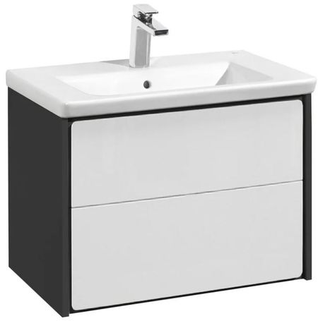 Тумба подвесная Roca Ronda ZRU9302965 белый глянец/антрацит