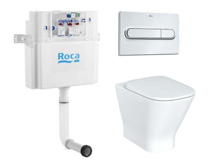 Приставной унитаз с бачком и кнопкой Roca Gap 7.8931.0.900.0 (893109000)