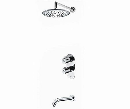 WasserKRAFT A15030 Thermo Встраиваемый комплект для ванны с изливом и верхней душевой насадкой