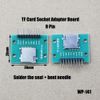 1 pcs TF Card Socket Adapter Board 9P Card Board Self-Elastic 1.6mm SD Card Socket Circuit Board PCB Circuit Board WP-141