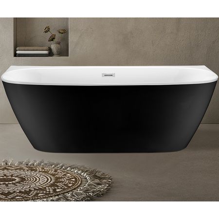 Акриловая ванна Esbano San Marino 170x80 ESVASANMB Черная Белая без гидромассажа
