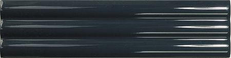 Керамическая плитка DNA Tiles Match Curved Midnight Blue Gloss настенная 6,25х25 см
