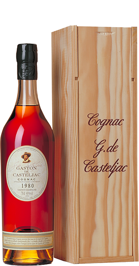 Gaston de Casteljac 1980 Grande Champagne (in wooden box)