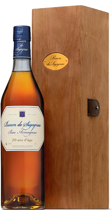 Baron de Sigognac 20 ans d'age Armagnac AOC (wooden box)