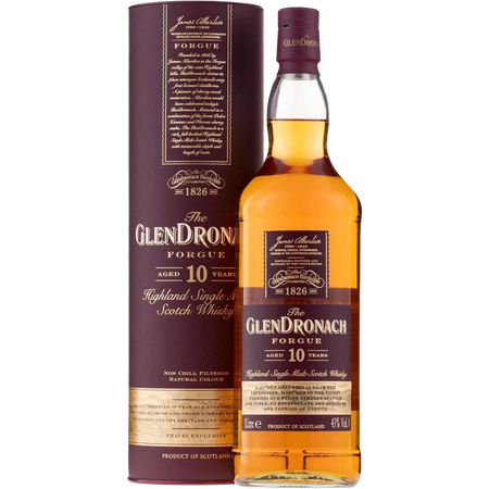 The Glendronach Forgue Highland Single Malt Scotch Whisky 10 y.o. (gift box)