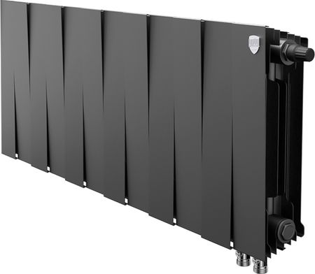 Биметаллический радиатор Royal Thermo Pianoforte 300 VD 12 секц. Noir Sable
