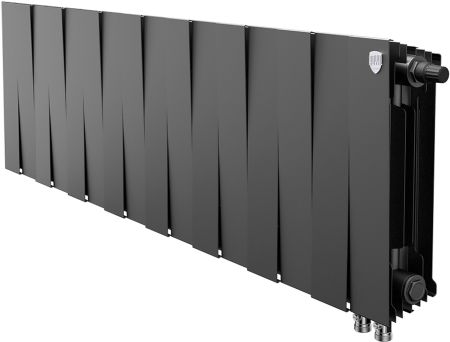 Биметаллический радиатор Royal Thermo Pianoforte 300 VD 16 секц. Noir Sable