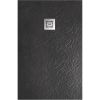 Душевой поддон из искусственного камня BelBagno Uno 120x90 TRAY-MR-UNO-AH-120/90-35-NERO-CR Черный матовый