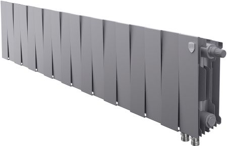 Биметаллический радиатор Royal Thermo PianoForte 200 Silver Satin VDR80 - 18 секц.