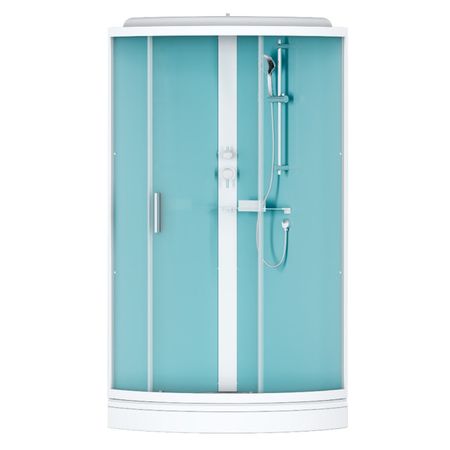 кабина душевая AM.PM X-Joy 90x90х205см 1/4 круга стекло прозрачное низкий поддон