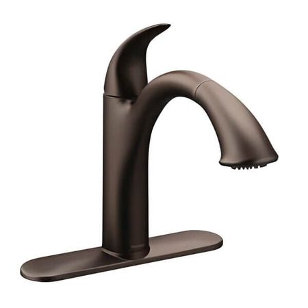 Выдвижной кухонный кран Moen Camerist с одной ручкой, oil rubbed bronze