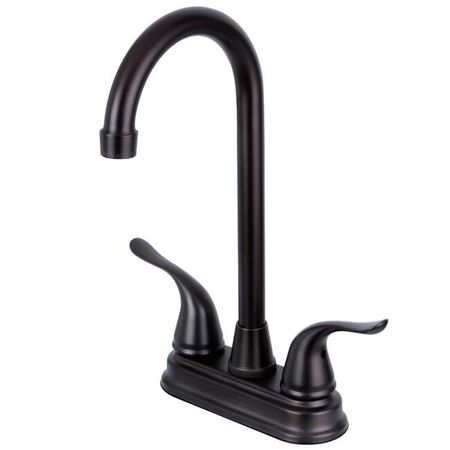 Барный кран с Двумя Ручками по Центру FurnOrama, oil rubbed bronze