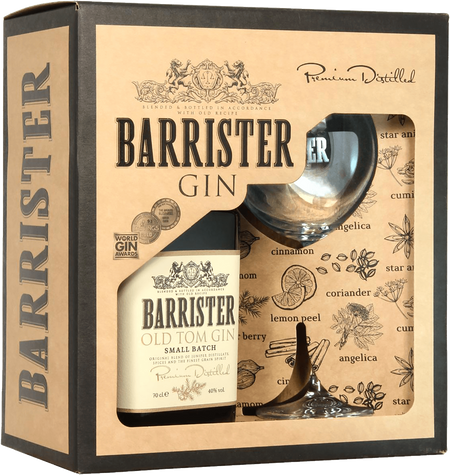 Barrister Old Tom Gin (gift box with a glass)