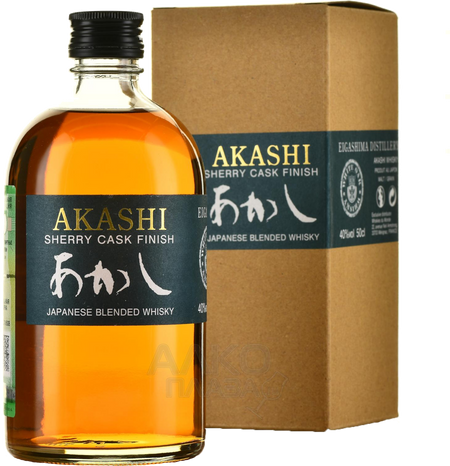 Akashi Sherry Cask Finish Blended Whiskey (gift box)
