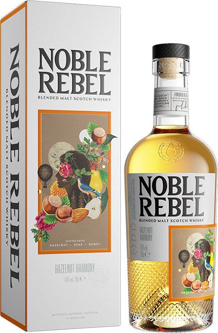 Noble Rebel Hazelnut Harmony Blended Malt Whisky (gift box)