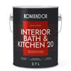 Краска влагостойкая полуматовая Komandor 20 База С 2,7 л
