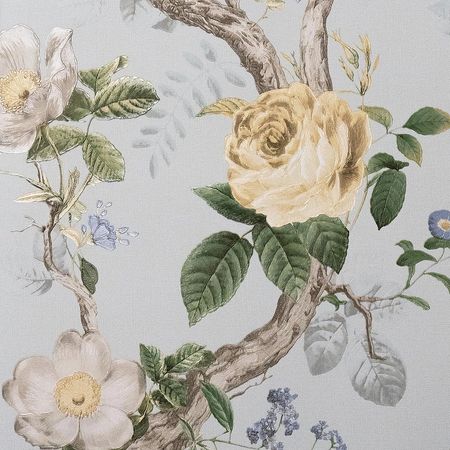 Обои Andrea Rossi Cavolli 54421-5 Винил на флизелине (1,06*10,05) Серый/Зеленый/Бежевый, Цветы