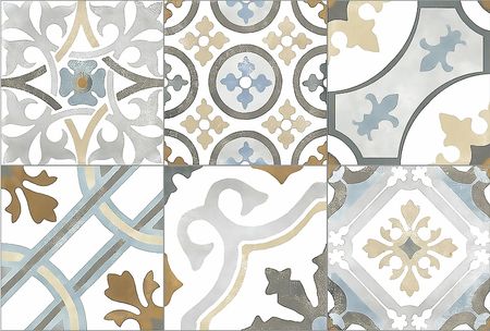 Керамическая плитка GlobalTile Emotion пэчворк 9EM0139TG настенная 27х40 см